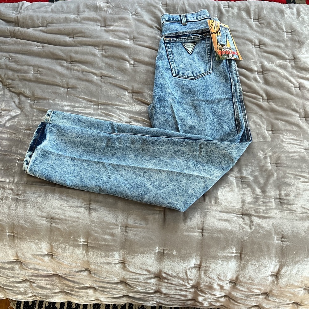 Vintage NWT 80s/90s  Jeans Stonewashed Blue Waist | 31s/30